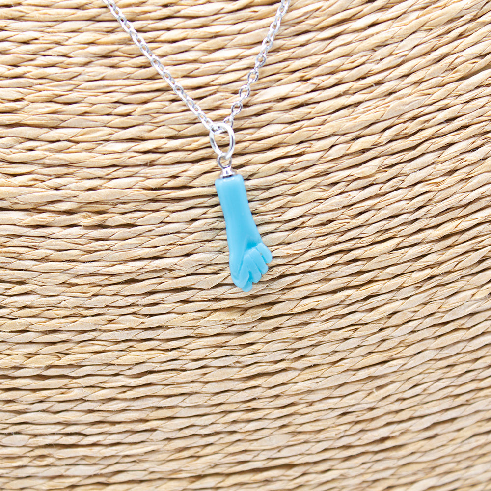 COLGANTE PUÑO O FIGA COLOR TURQUESA