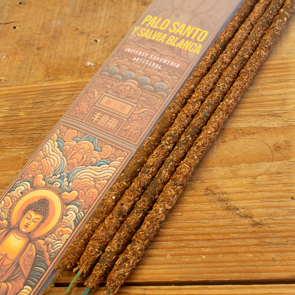 INCIENSO ARTESANAL PALO SANTO Y SALVIA BLANCA