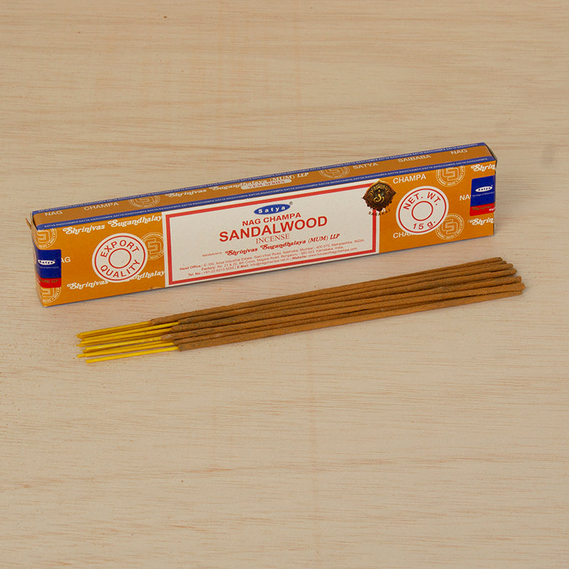 Incienso Sándalo SATYA Nag Champa en caja