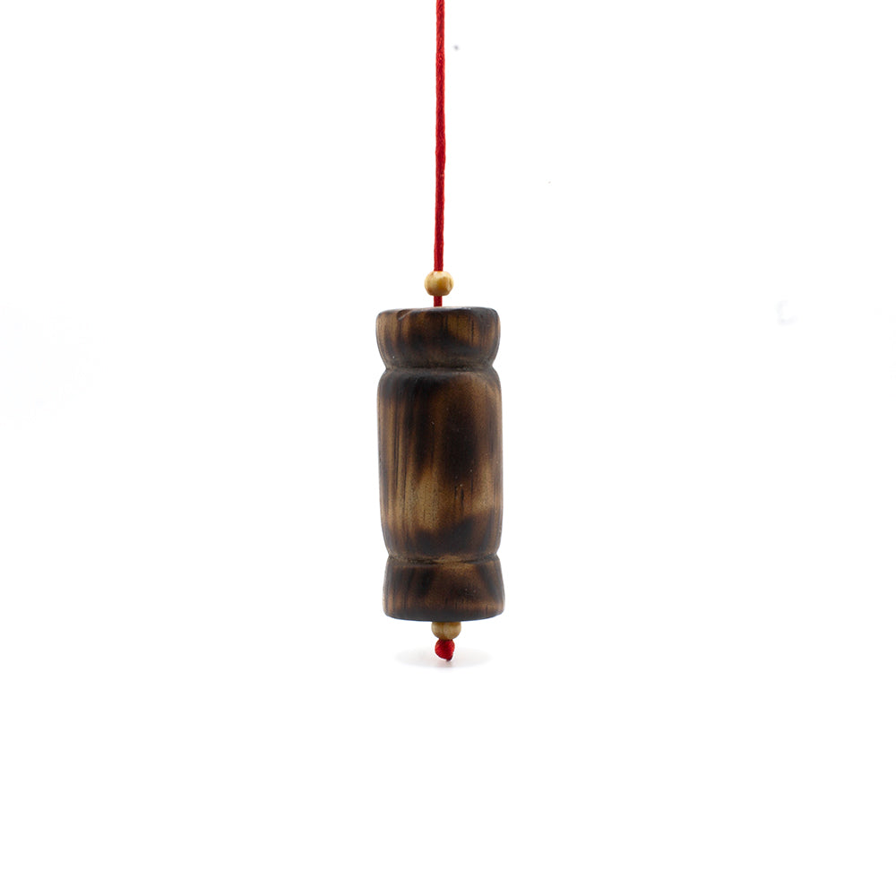 PÉNDULO DE MADERA QUEMADA