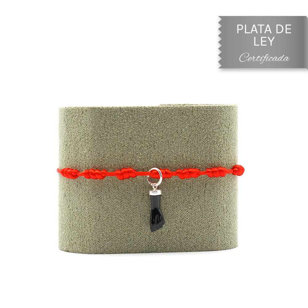 PULSERA 7 NUDOS PUÑO EN PLATA DE LEY