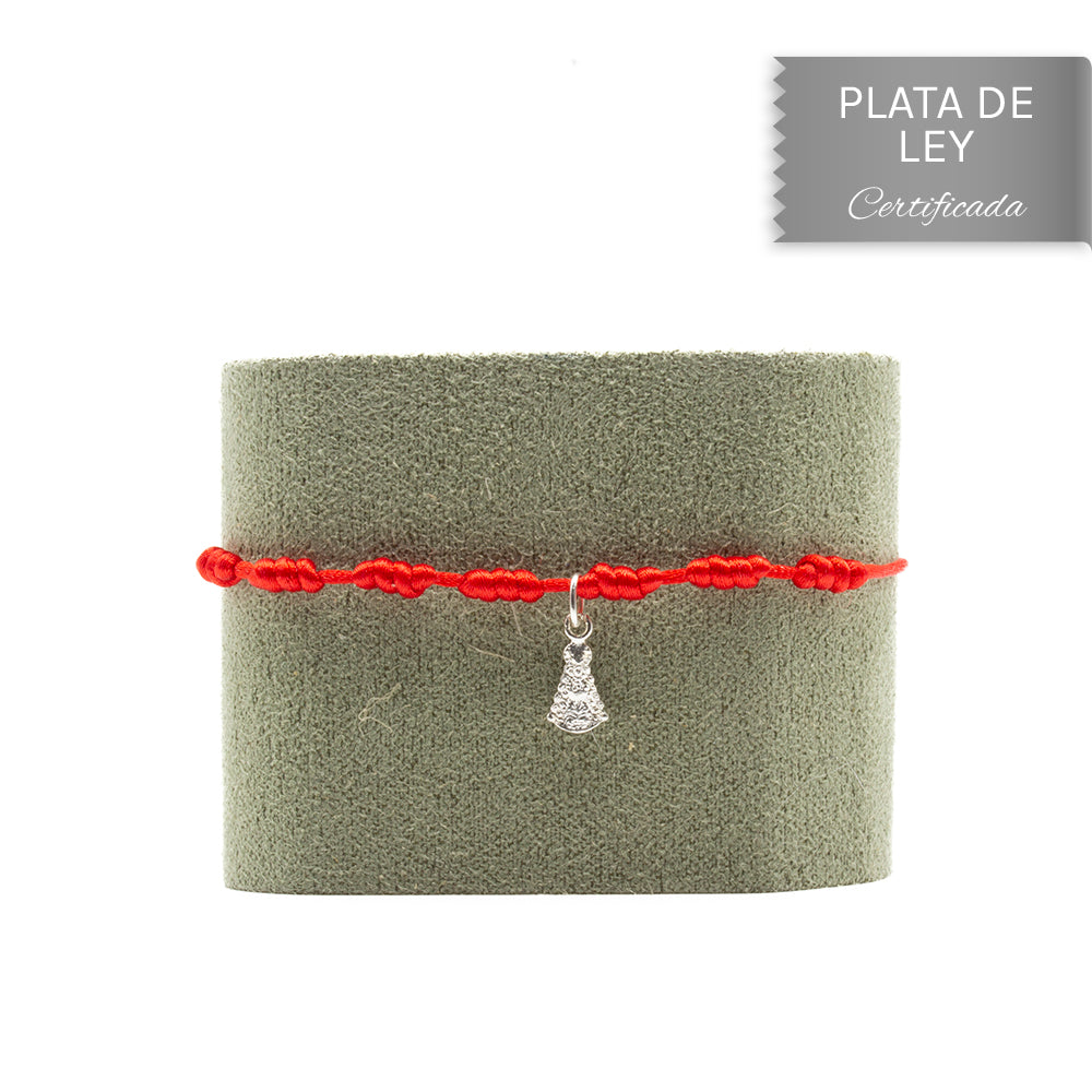 PULSERA 7 NUDOS VIRGEN DEL ROCÍO EN PLATA DE LEY