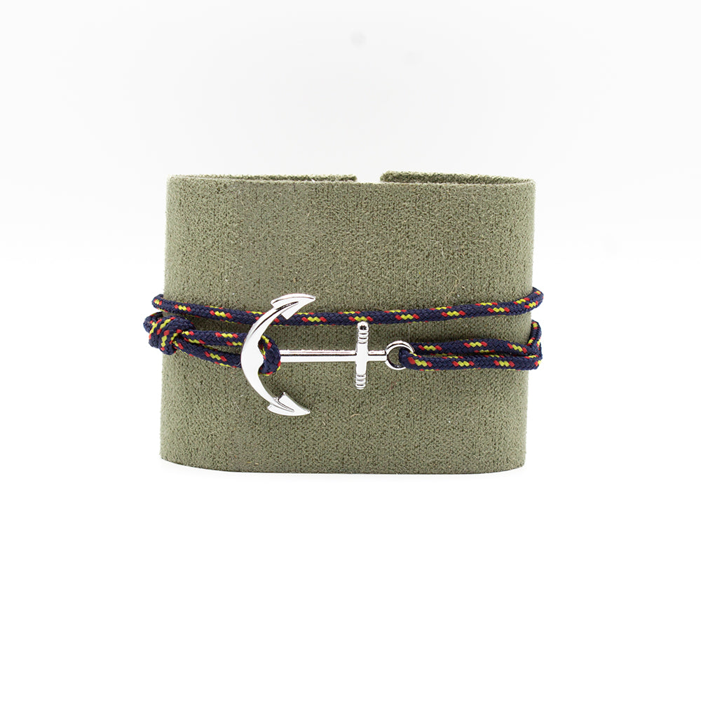 PULSERA ANCLA AZUL MARINO