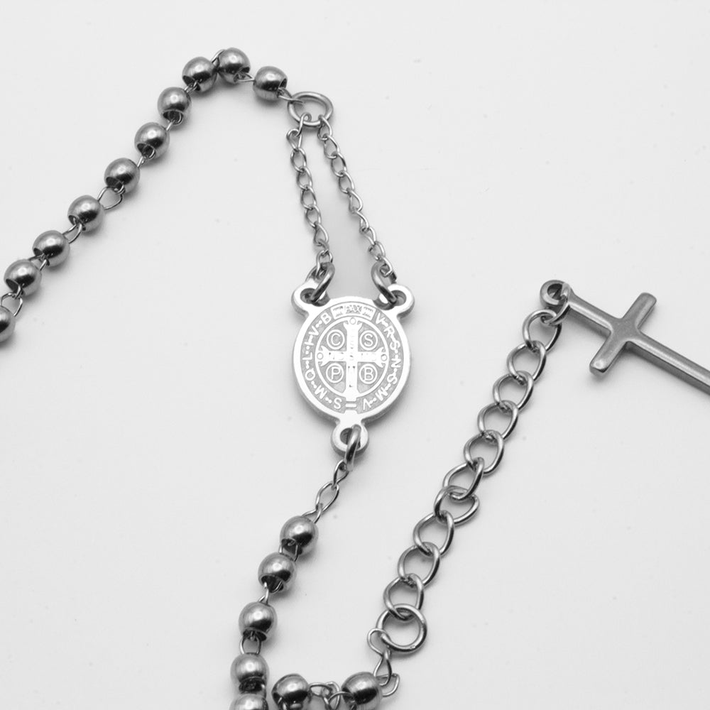 PULSERA CRUZ DE SAN BENITO Y CRUZ CRISTIANA
