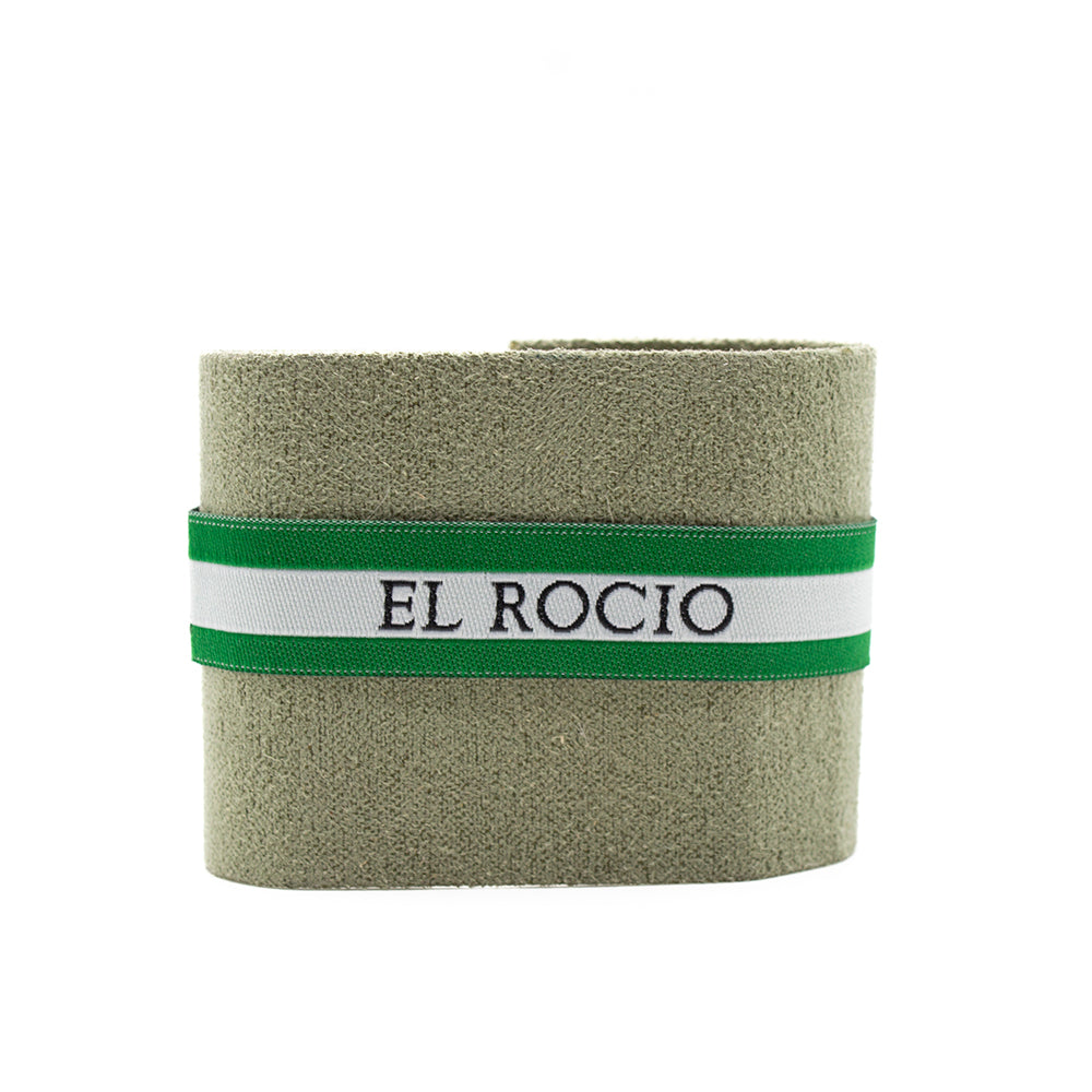 PULSERA DE TELA BORDADA EL ROCÍO BANDERA ANDALUCÍA