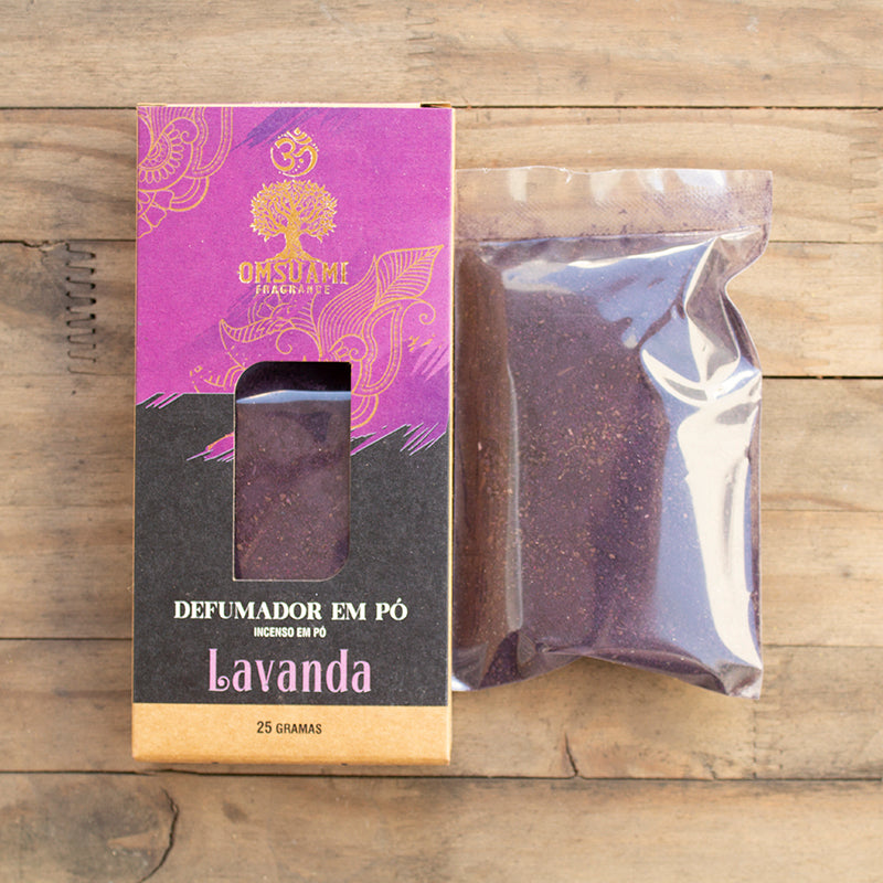 Sahumerio en polvo de lavanda 25g en formato esotérico
