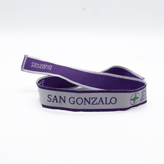 Copia de PULSERA DE TELA BORDADA SAN GONZALO