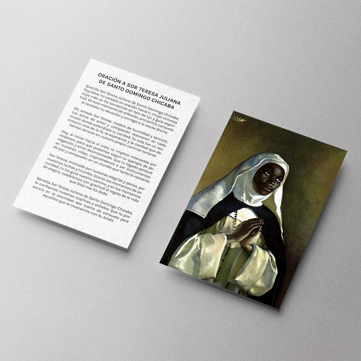 ESTAMPA SOR TERESA JULIANA DE SANTO DOMINGO CHICABA