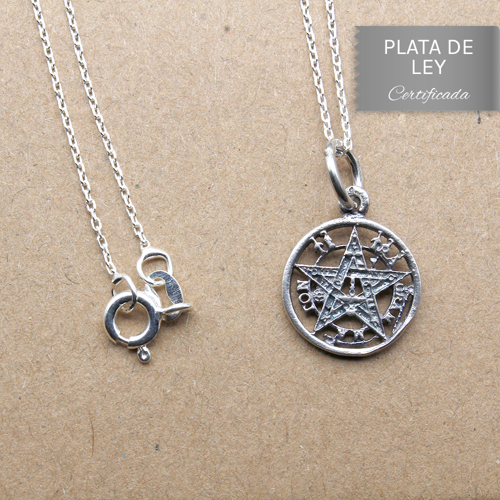 COLGANTE TETRAGRÁMATON EN PLATA DE LEY