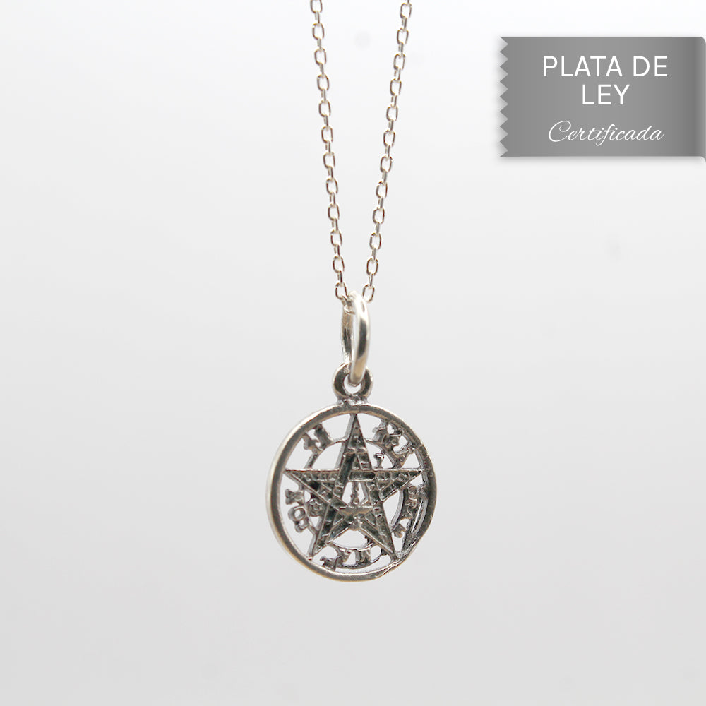 COLGANTE TETRAGRÁMATON EN PLATA DE LEY