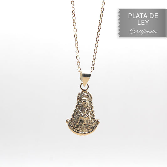 COLGANTE VIRGEN DEL ROCÍO EN PLATA DE LEY