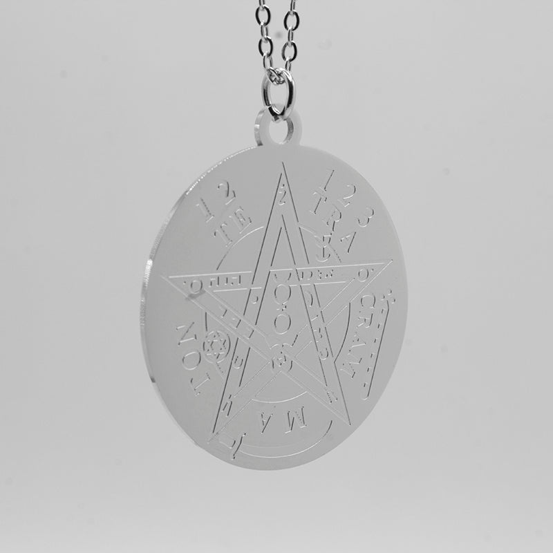 COLGANTE TETRAGRÁMATON PLATEADO