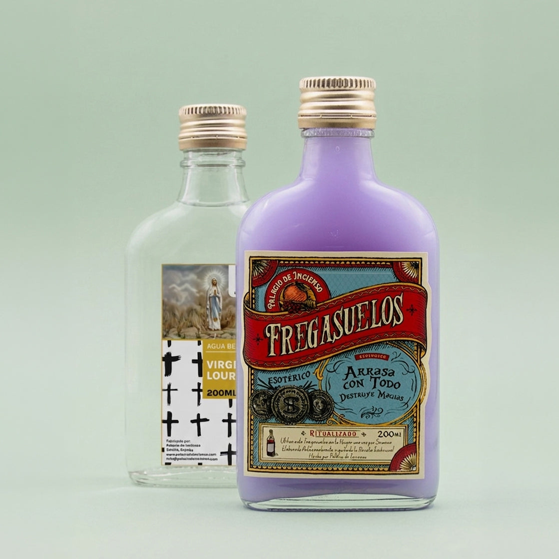 Friegasuelos esotéricos, Agua Bendita y Agua Florida