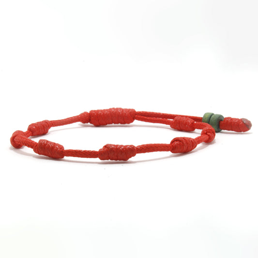 PULSERA 7 NUDOS HILO ENCERADO