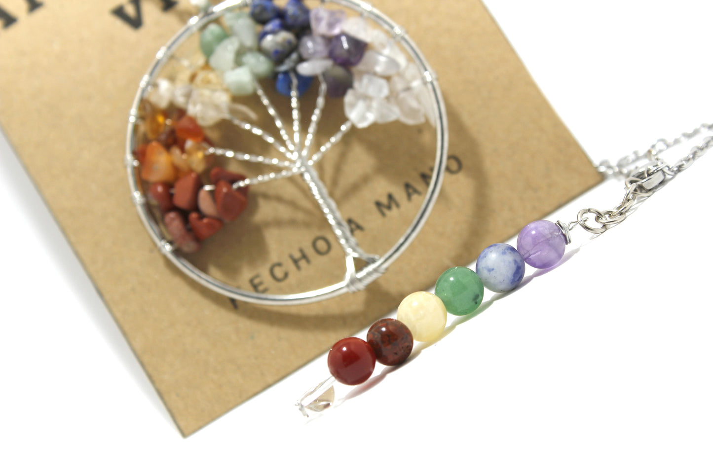 COLGANTE ÁRBOL DE LA VIDA CON PIEDRAS PRECIOSAS