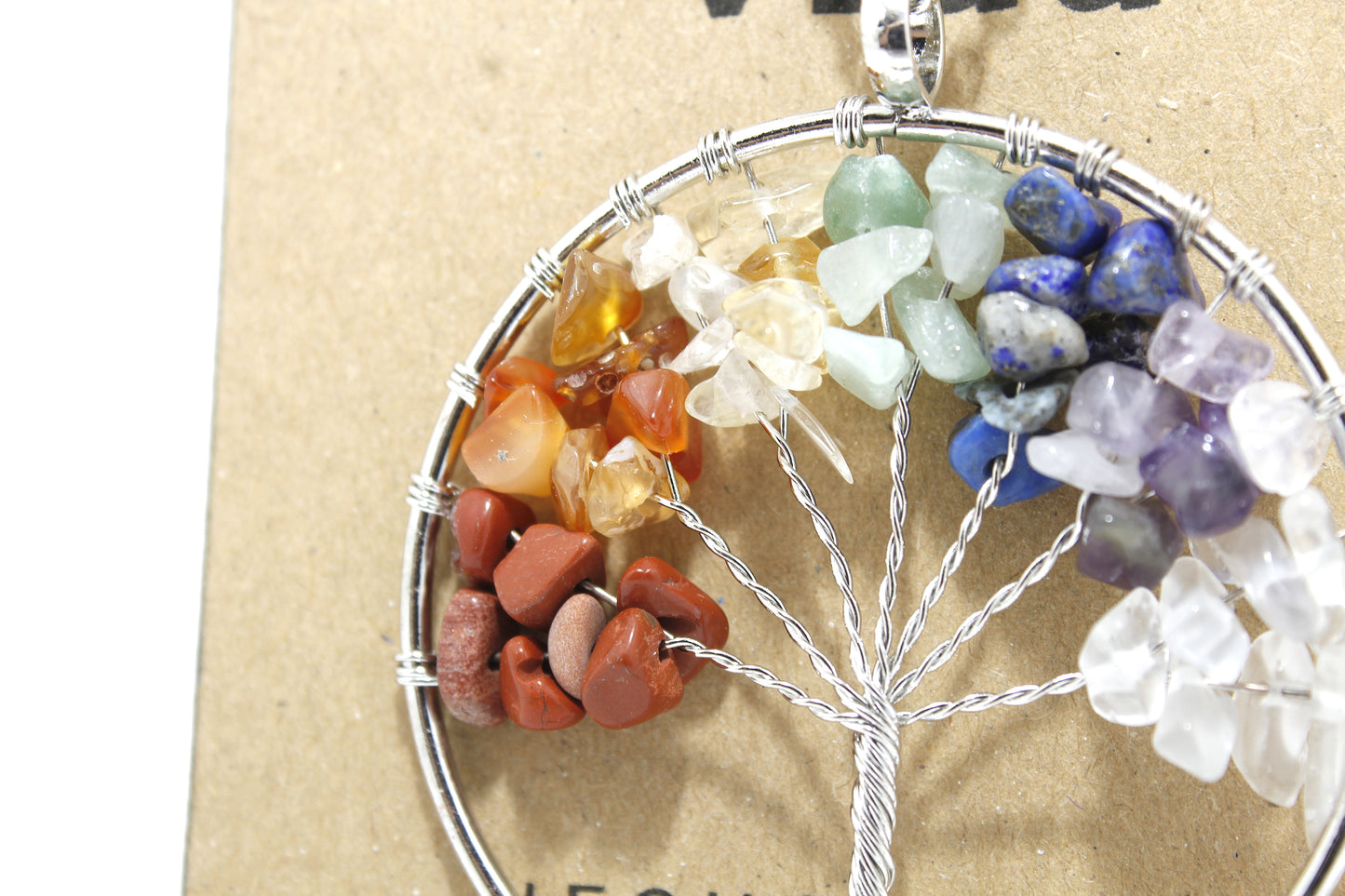 COLGANTE ÁRBOL DE LA VIDA CON PIEDRAS PRECIOSAS