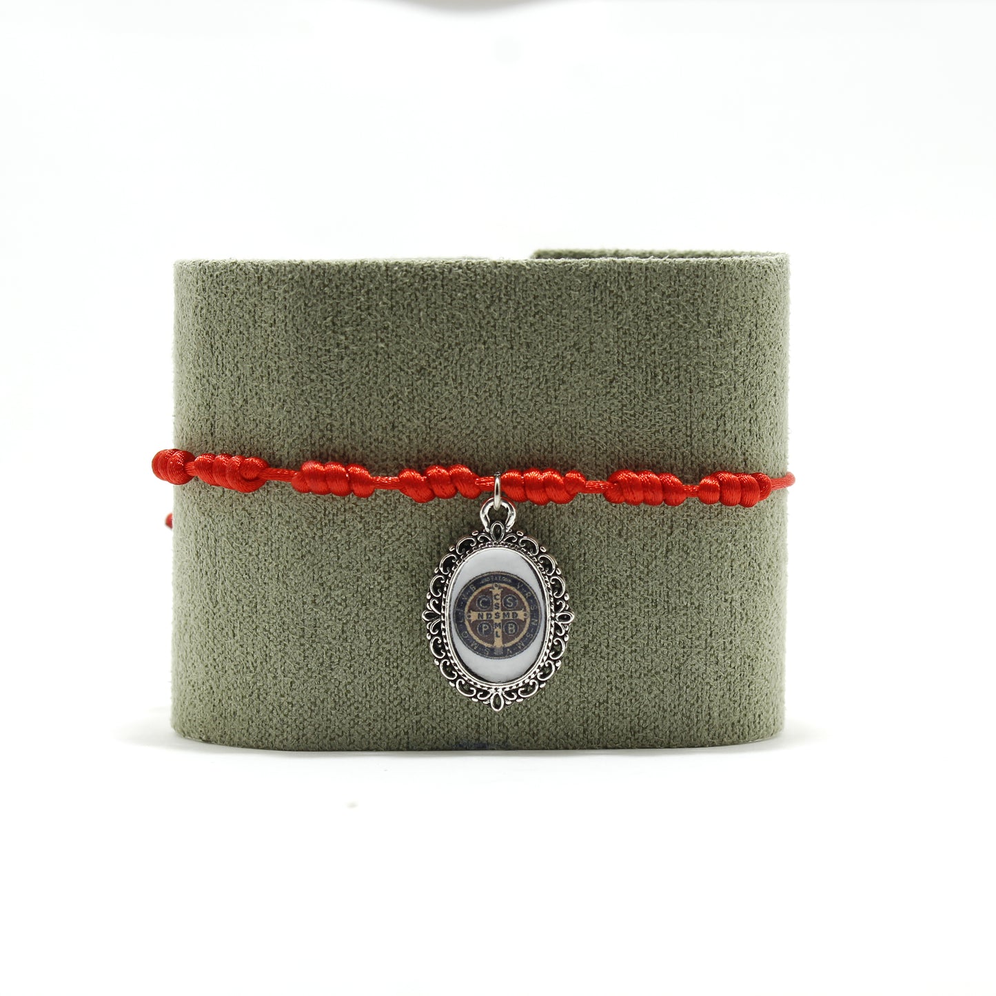 PULSERA 7 NUDOS CRUZ DE SAN BENITO CAMAFEO