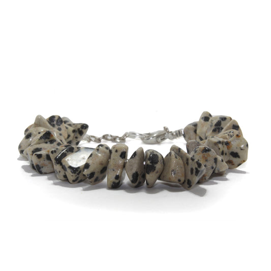 PULSERA JASPE DÁLMATA