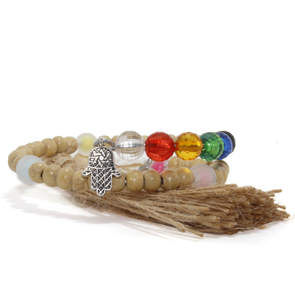 PULSERA MALA 45 CUENTAS Y SIETE CHAKRAS