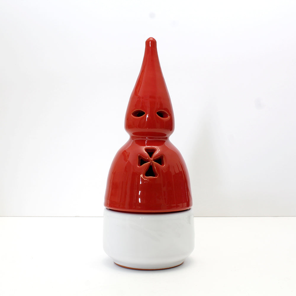 INCENSARIO NAZARENO ESMALTADO ROJO Y BLANCO