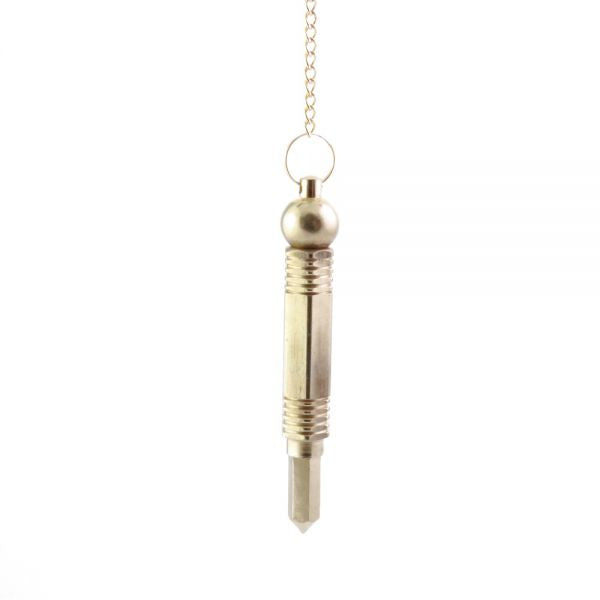 PÉNDULO DE METAL DORADO