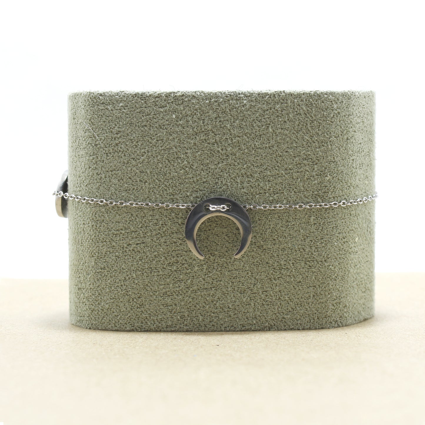 PULSERA LUNA INVERTIDA ACERO