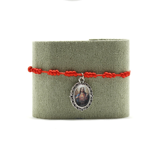 PULSERA 7 NUDOS SAGRADO CORAZÓN CAMAFEO