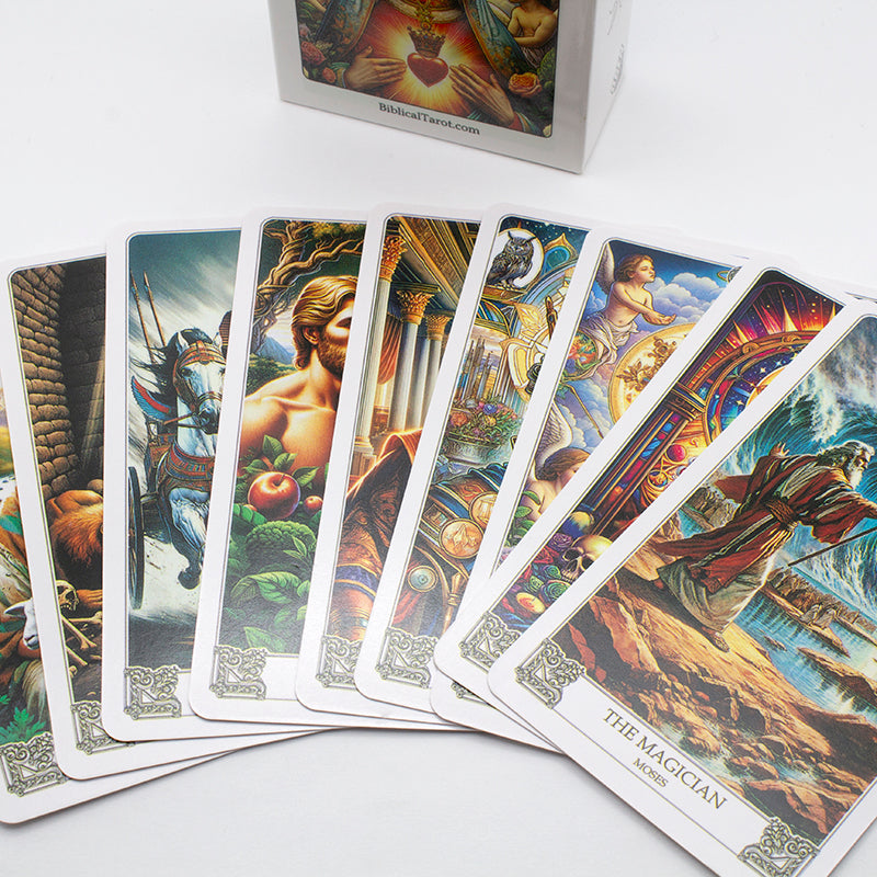 TAROT BÍBLICO BIBLICAL TAROT – CARTAS DE TAROT ESPIRITUAL CON SIMBOLOGÍA BÍBLICA Y GUÍA DE CRECIMIENTO INTERIOR
