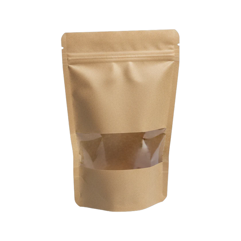 BOLSA DOYPACK CON VENTANA Y CIERRE ZIP 10unds