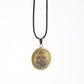 COLGANTE DE LA VIRGEN DEL ROCÍO EN ACERO DORADO MOD. 2 – AMULETO DE FE Y PROTECCIÓN