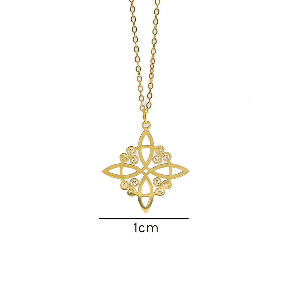 COLGANTE NUDO DE BRUJA MOD.4 DORADO TAMAÑO PEQUEÑO