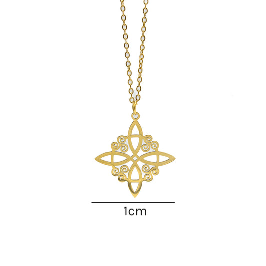 COLGANTE NUDO DE BRUJA MOD.4 DORADO TAMAÑO PEQUEÑO