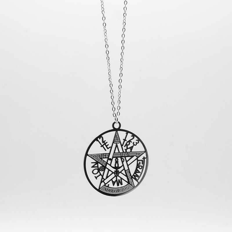 COLGANTE TETRAGRÁMATON PLATEADO MOD.4