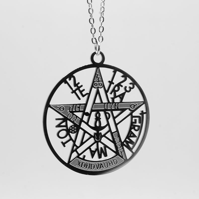 COLGANTE TETRAGRÁMATON PLATEADO MOD.4