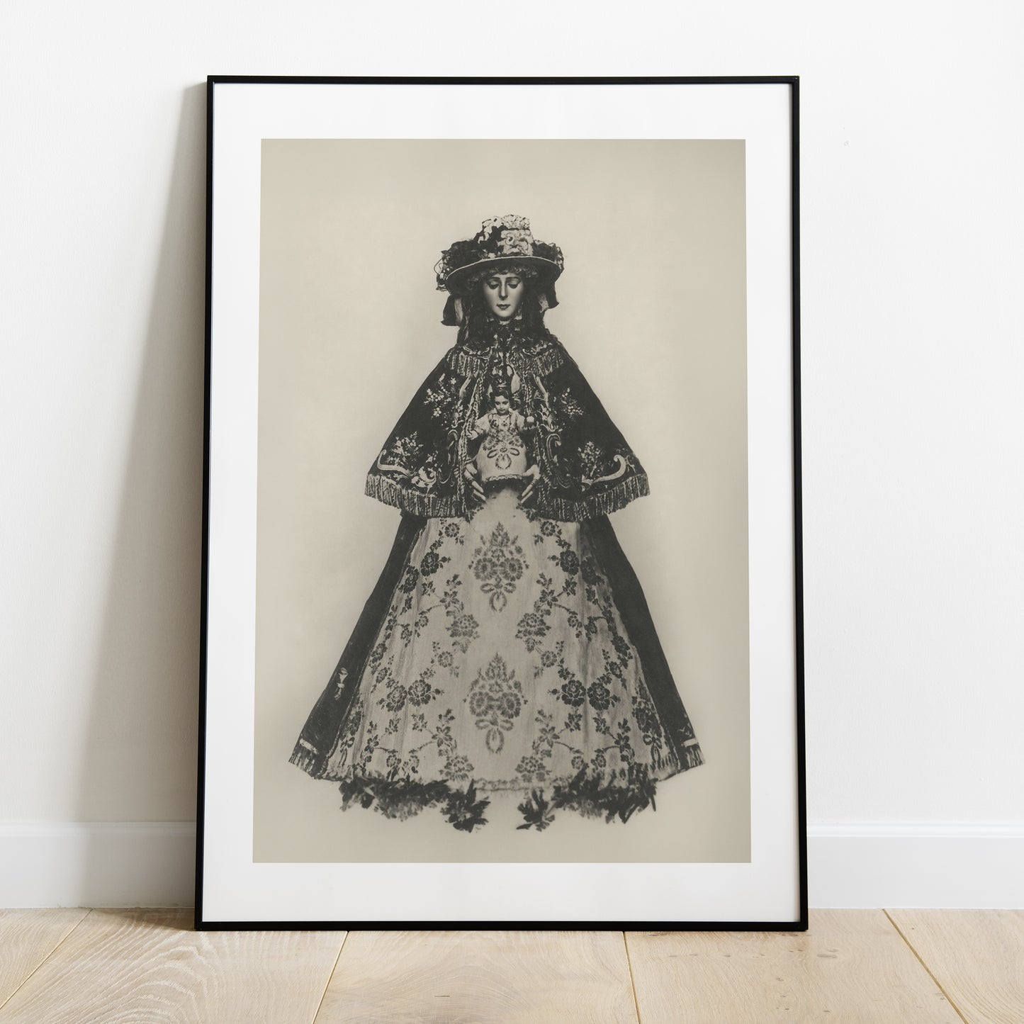 CUADRO VIRGEN DEL ROCÍO DE PASTORA - FOTOGRAFIA ANTIGUA
