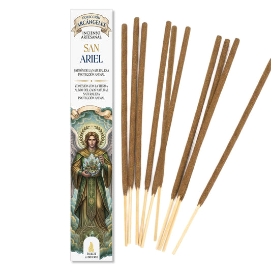 Incienso San Ariel Arcángel para la abundancia, prosperidad y conexión con la naturaleza.