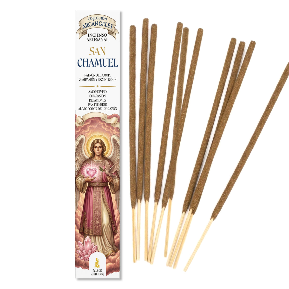 Incienso San Chamuel Arcángel para el amor, la atracción y la reconciliación de pareja.