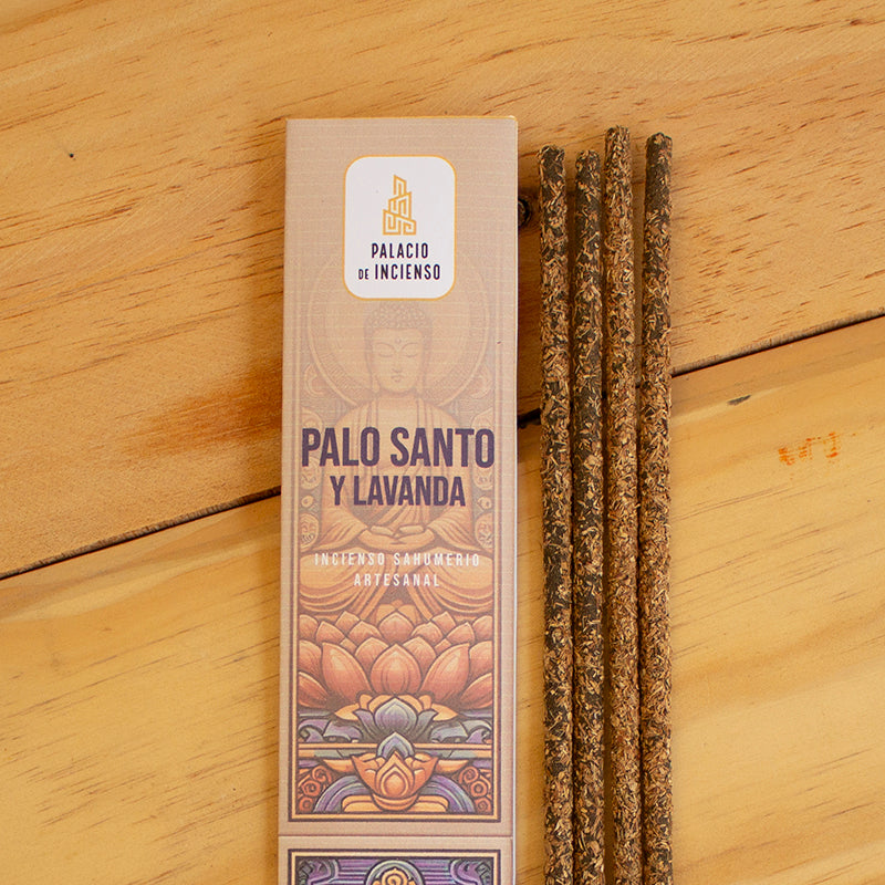 INCIENSO ARTESANAL DE PALO SANTO Y LAVANDA EN VARITA