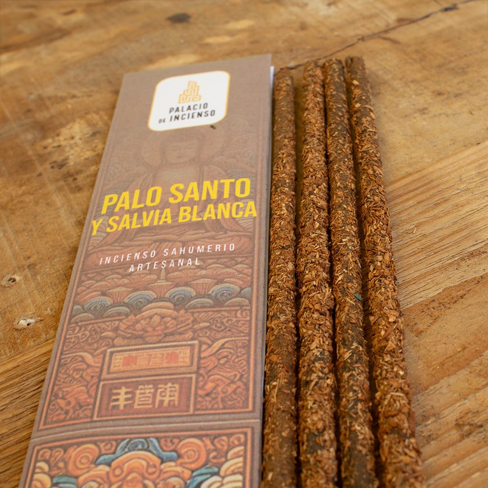 INCIENSO ARTESANAL PALO SANTO Y SALVIA BLANCA