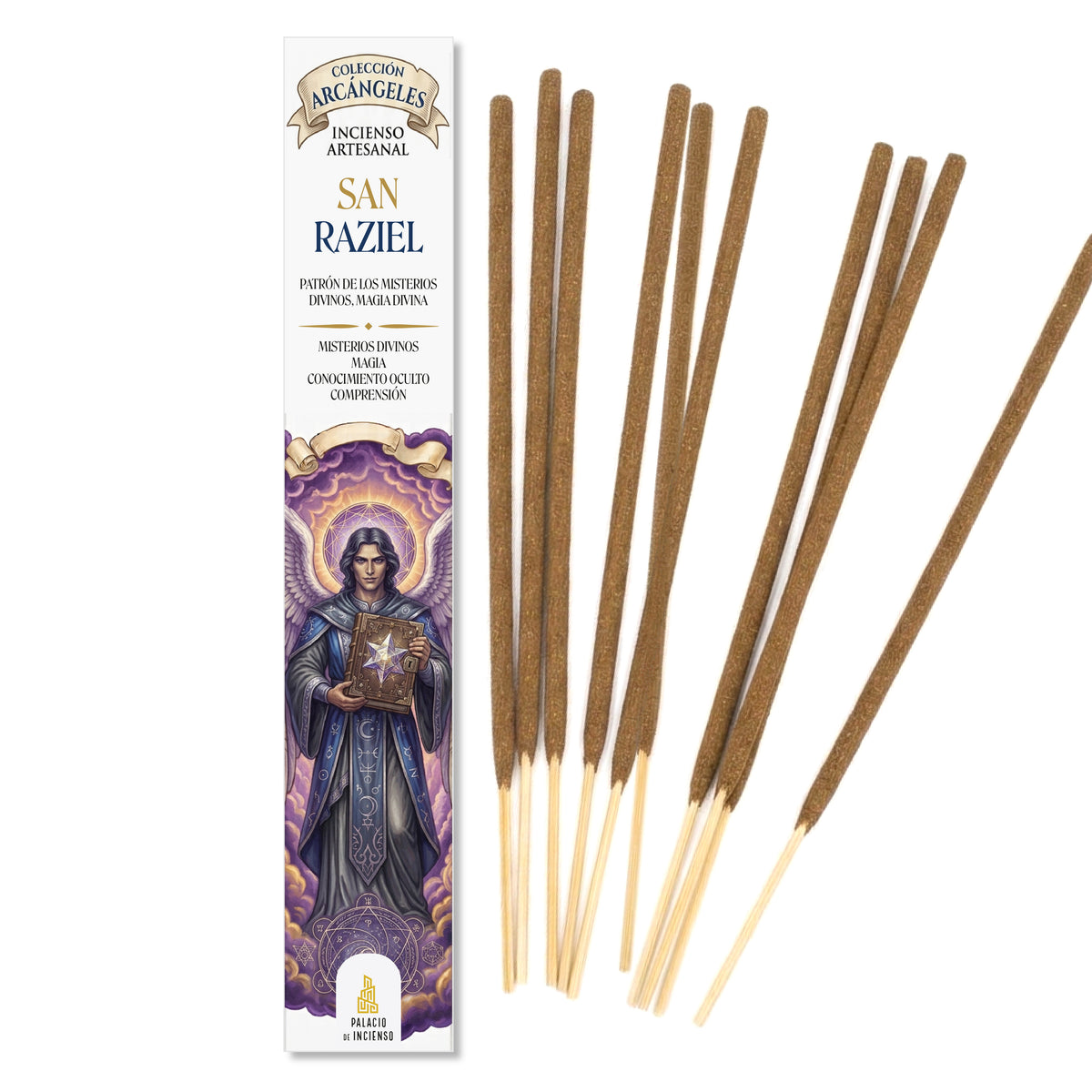 San Raziel Arcángel para sabiduría oculta, intuición y misterios divinos.