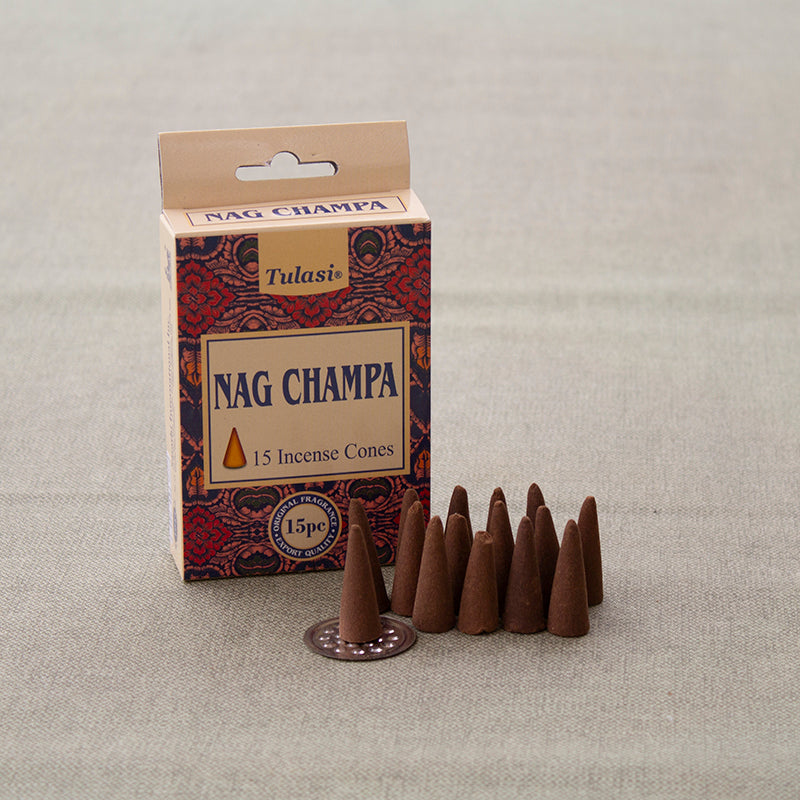 Incienso en cono Nag Champa en formato individual
