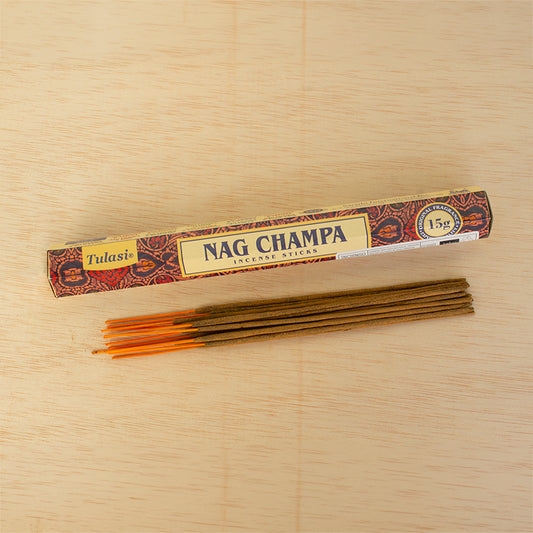 Incienso Nag Champa Tulasi hexagonal 15 g