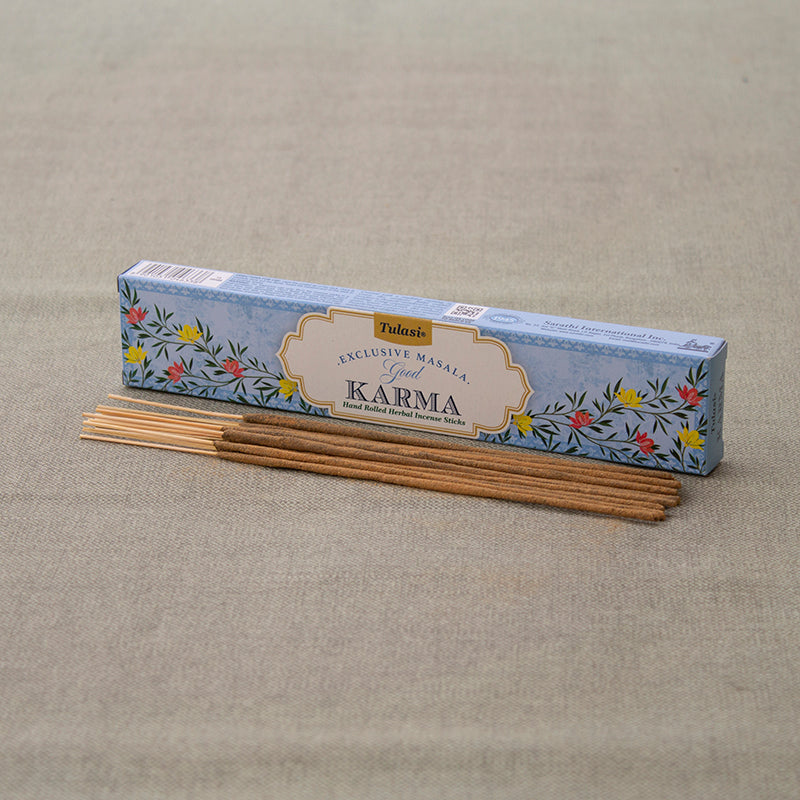 Incienso Buen Karma Tulasi en caja para limpieza energética
