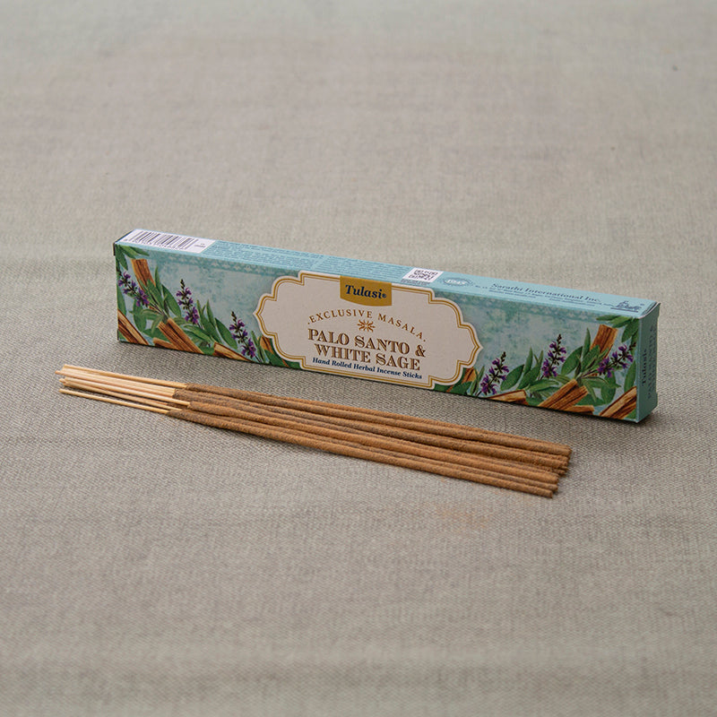 Incienso Palo Santo y Salvia Blanca Masala Tulasi