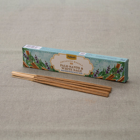 Incienso Palo Santo y Salvia Blanca Masala Tulasi