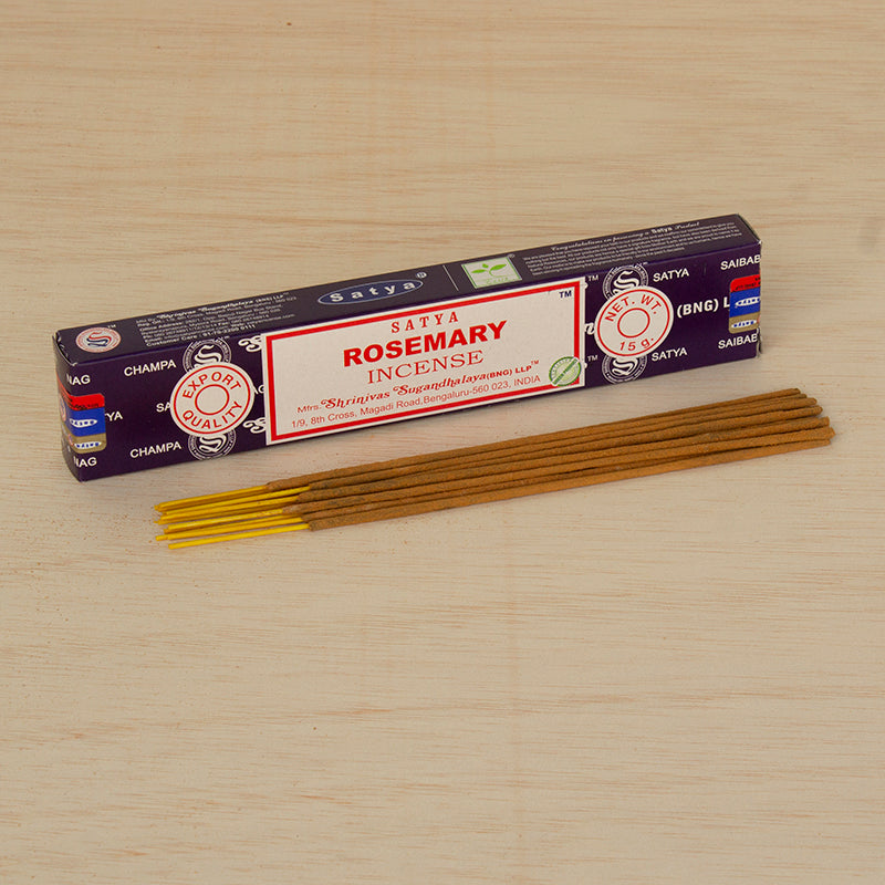 Incienso Romero Satya 15g en caja de incienso herbal