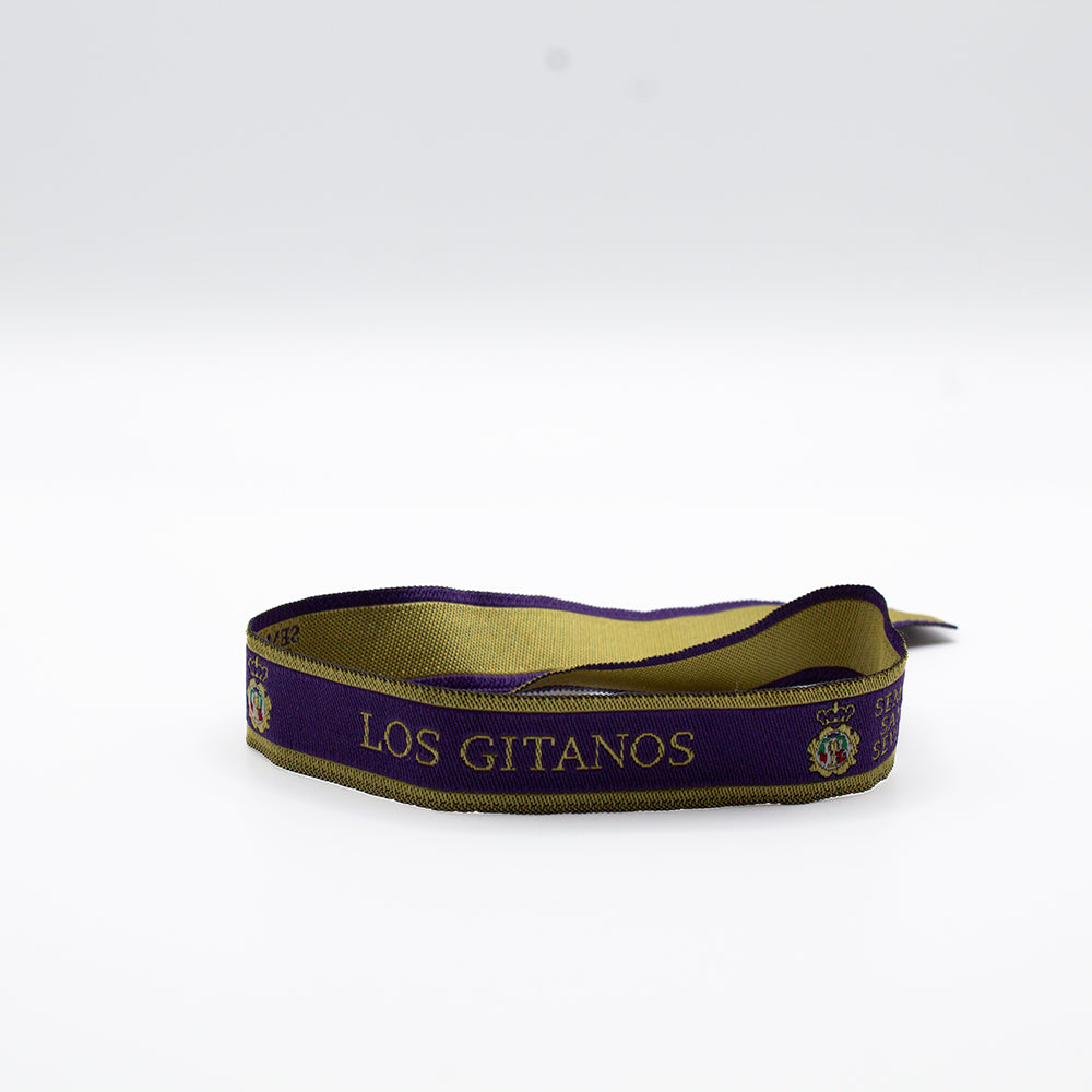 PULSERA DE TELA BORDADA LOS GITANOS