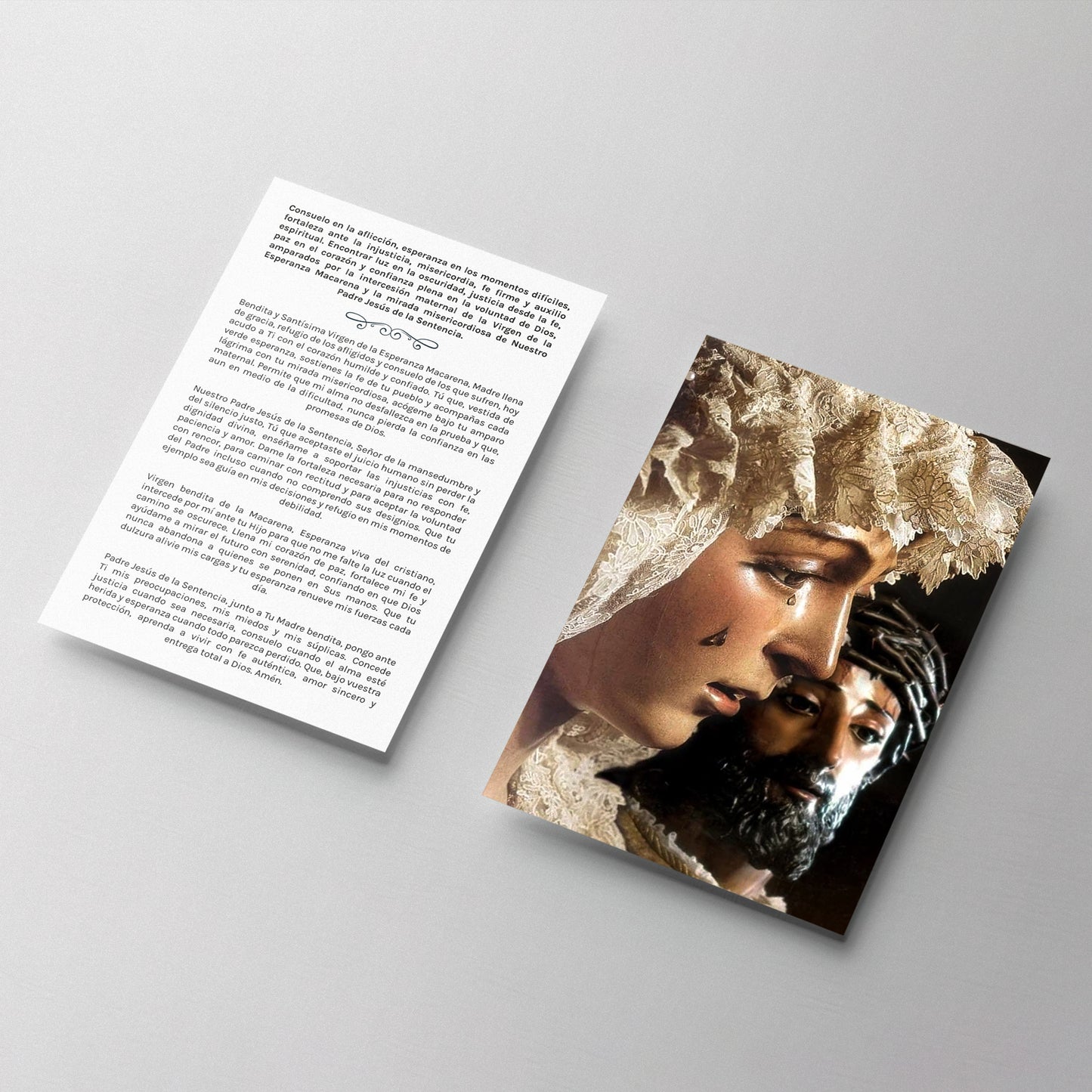 ESTAMPA ESPERANZA MACARENA Y NTRO. PADRE JESÚS DE LA SENTENCIA