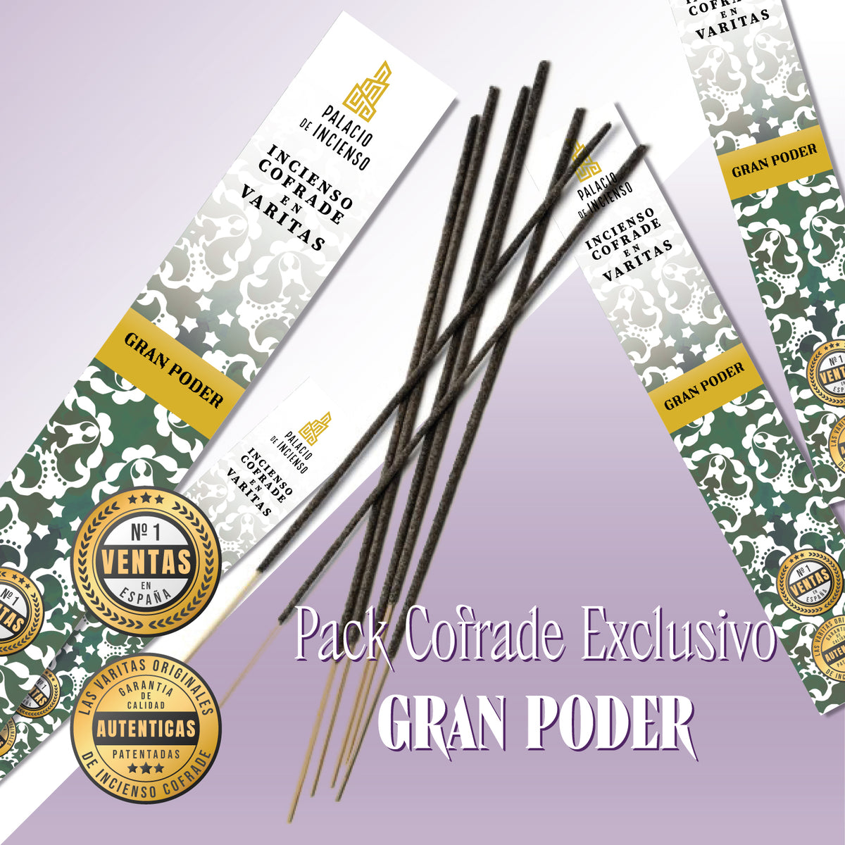 PACK INCIENSO COFRADE GRAN PODER EN VARITAS – 4 CAJAS
