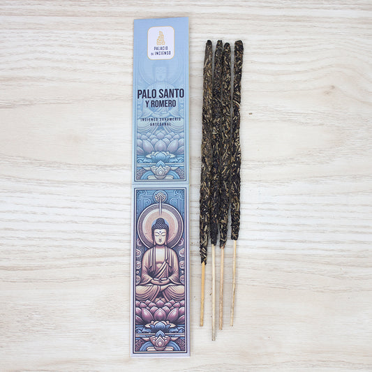 INCIENSO ARTESANAL DE PALO SANTO Y ROMERO – PROTECCIÓN Y CLARIDAD ESPIRITUAL